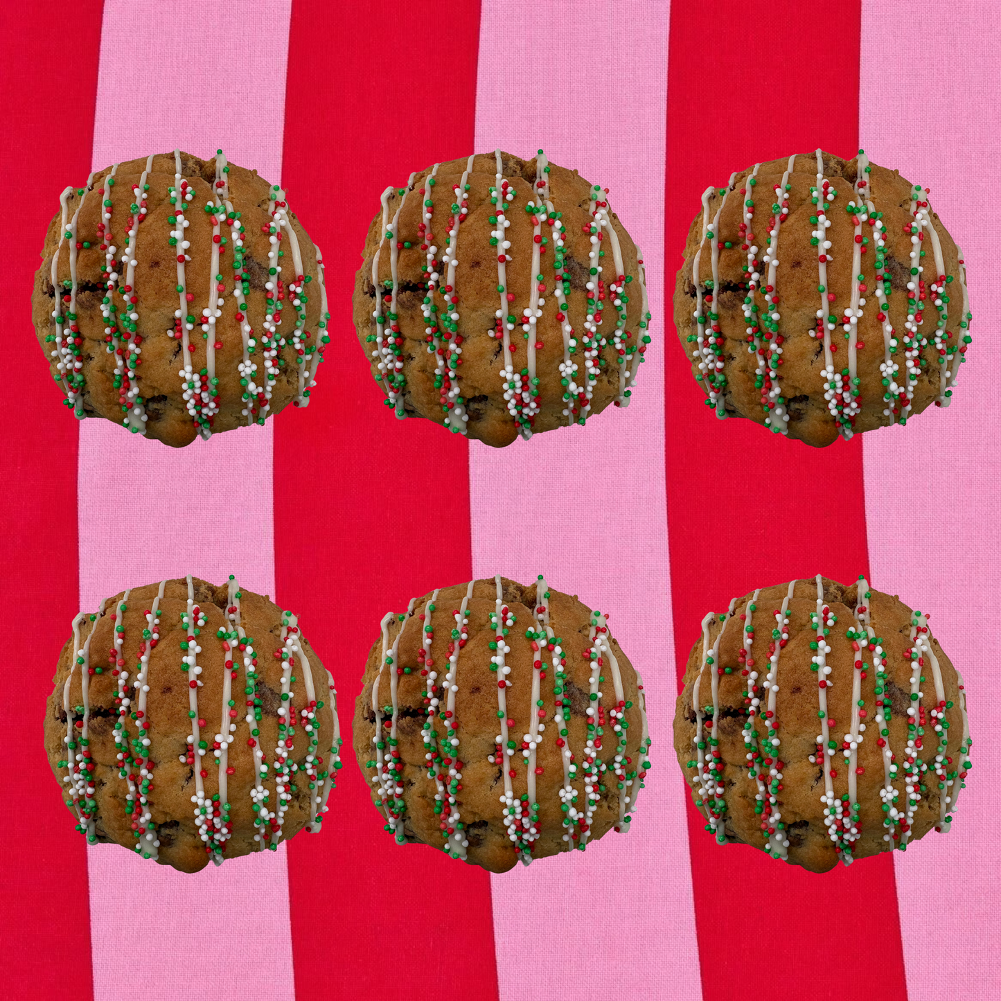 Christmas Choc Chip Cookie - 6 pack (Traditional)