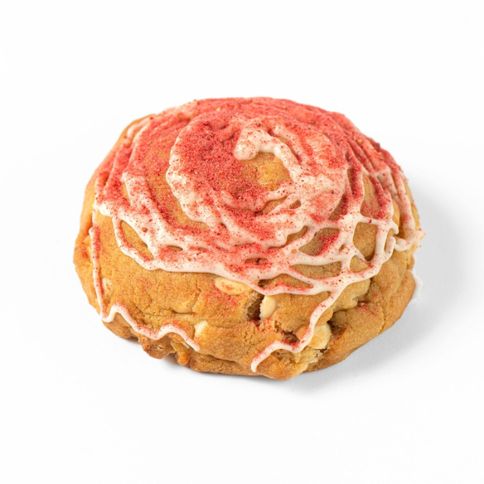 Strawberry and White Chocolate Loaded Cookies