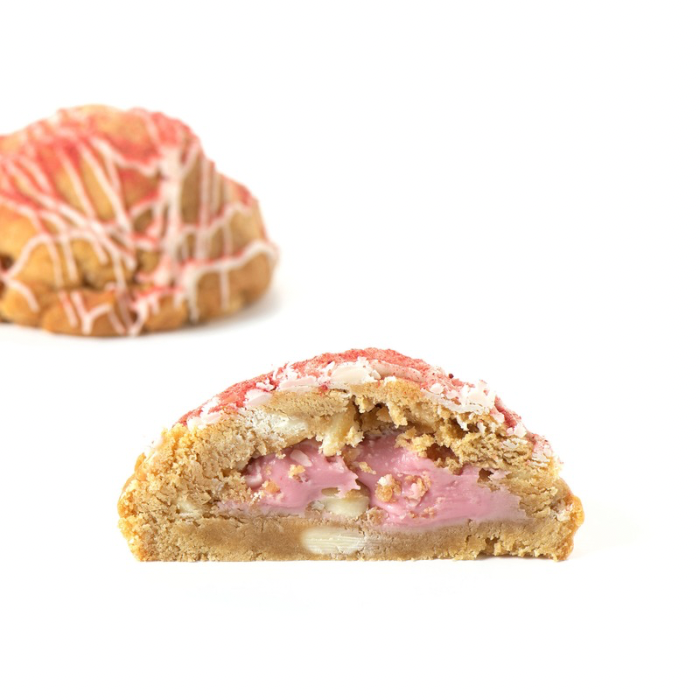 Strawberry and White Chocolate Loaded Cookies